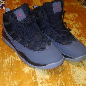 Black and gray Jordan Jumpman shoes